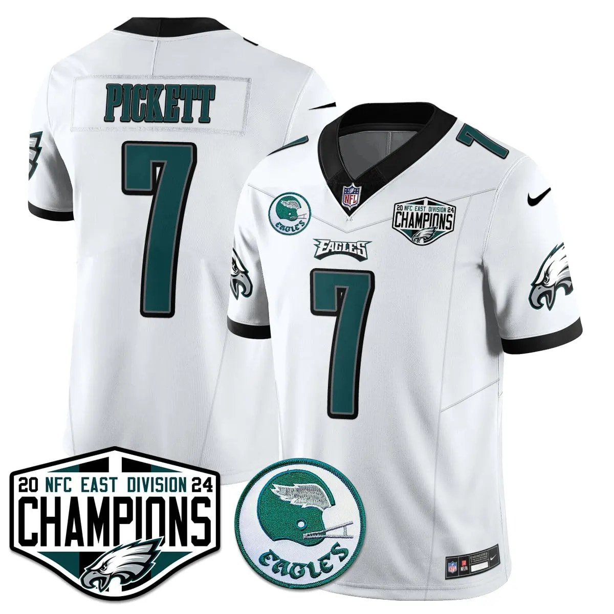 Saquon Barkley Philadelphia Eagles Nike 2024 NFC East Division Champions Stitched Jersey - Kelly Green - Image 14