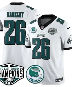 Saquon Barkley Philadelphia Eagles Nike 2024 NFC East Division Champions Stitched Jersey - Kelly Green - Image 8