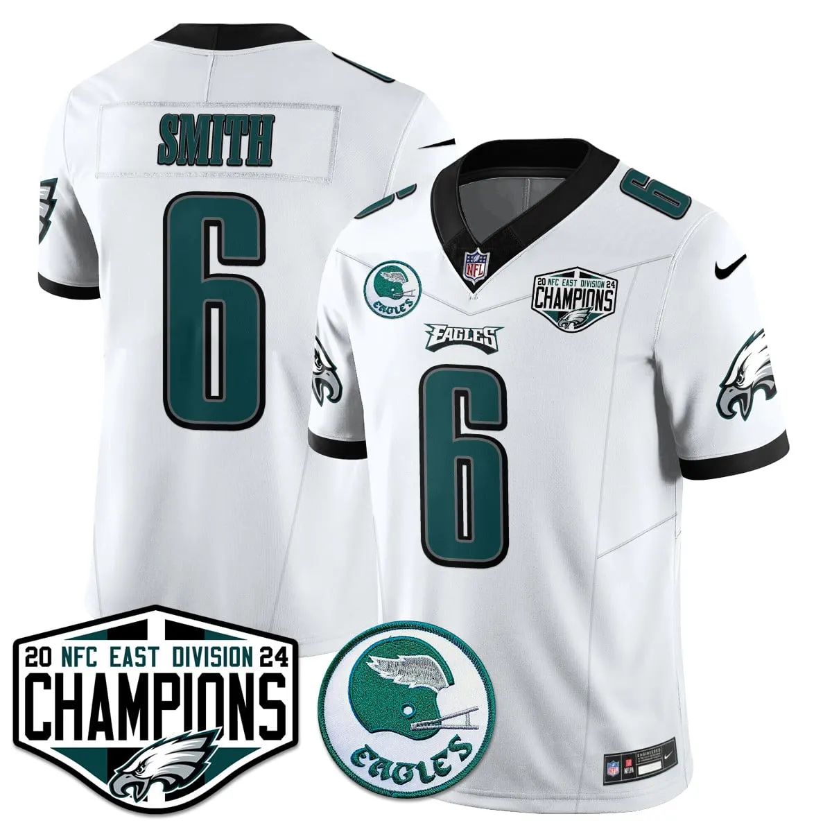 Saquon Barkley Philadelphia Eagles Nike 2024 NFC East Division Champions Stitched Jersey - Kelly Green - Image 15