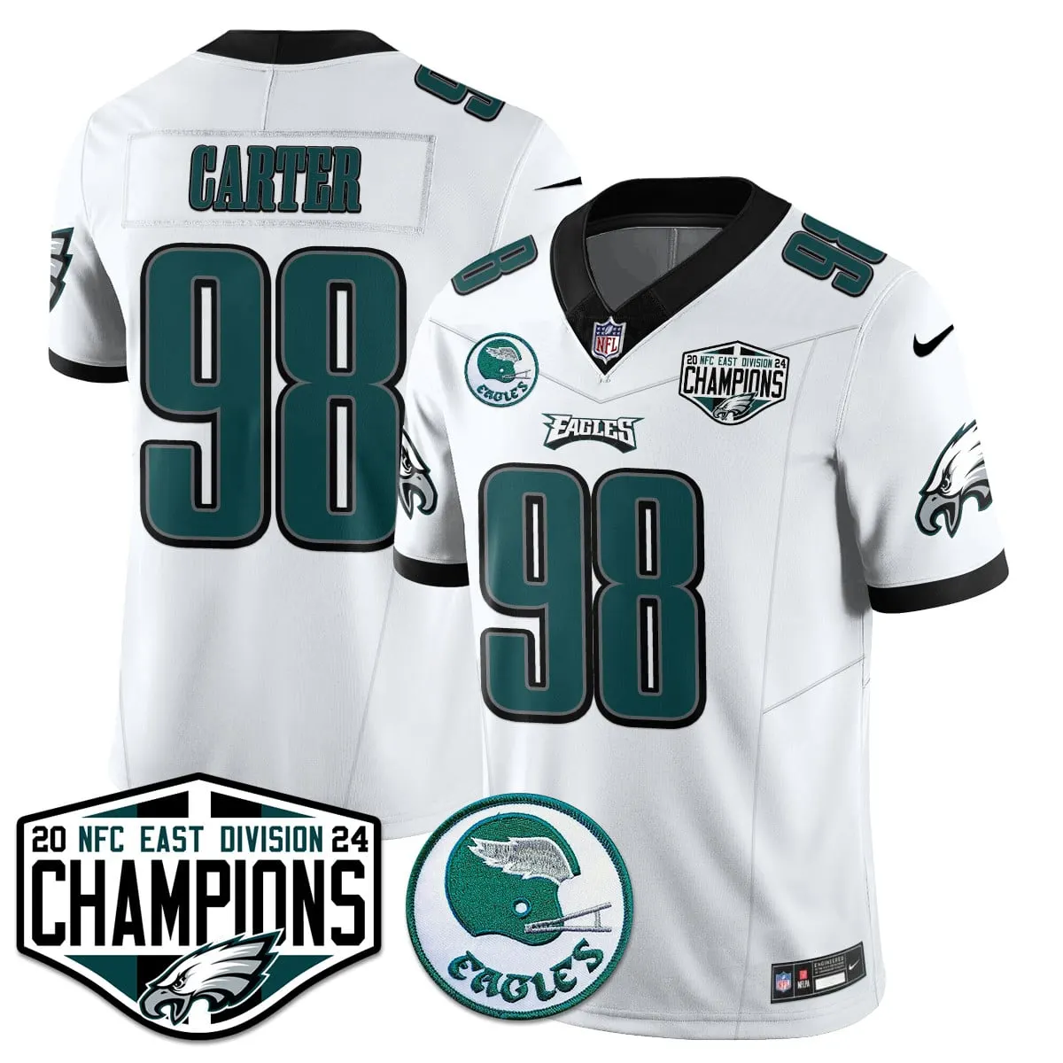 Saquon Barkley Philadelphia Eagles Nike 2024 NFC East Division Champions Stitched Jersey - Kelly Green - Image 10