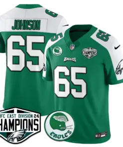 Saquon Barkley Philadelphia Eagles Nike 2024 NFC East Division Champions Stitched Jersey - Kelly Green - Image 6