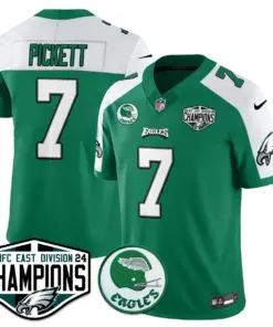 Saquon Barkley Philadelphia Eagles Nike 2024 NFC East Division Champions Stitched Jersey - Kelly Green - Image 7