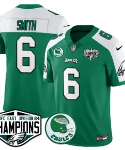 Saquon Barkley Philadelphia Eagles Nike 2024 NFC East Division Champions Stitched Jersey - Kelly Green - Image 16