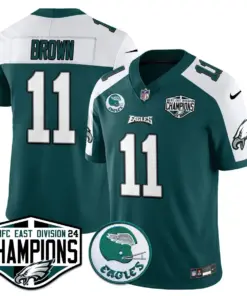 Saquon Barkley Philadelphia Eagles Nike 2024 NFC East Division Champions Stitched Jersey - Kelly Green - Image 17