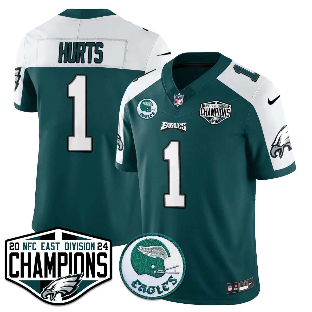 Saquon Barkley Philadelphia Eagles Nike 2024 NFC East Division Champions Stitched Jersey - Kelly Green - Image 23