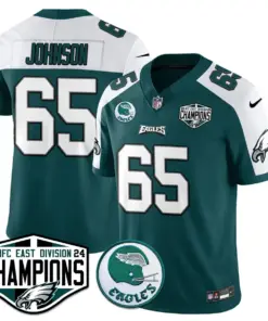 Saquon Barkley Philadelphia Eagles Nike 2024 NFC East Division Champions Stitched Jersey - Kelly Green - Image 24