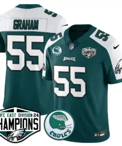 Saquon Barkley Philadelphia Eagles Nike 2024 NFC East Division Champions Stitched Jersey - Kelly Green - Image 22