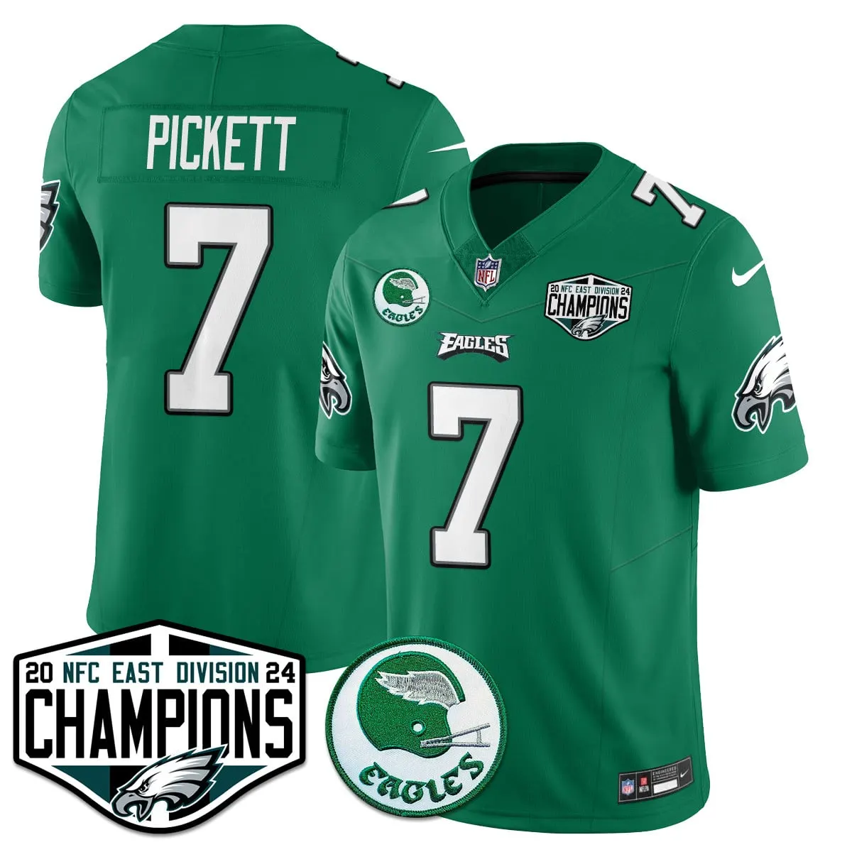 Saquon Barkley Philadelphia Eagles Nike 2024 NFC East Division Champions Stitched Jersey - Kelly Green - Image 26