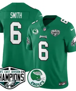 Saquon Barkley Philadelphia Eagles Nike 2024 NFC East Division Champions Stitched Jersey - Kelly Green - Image 32
