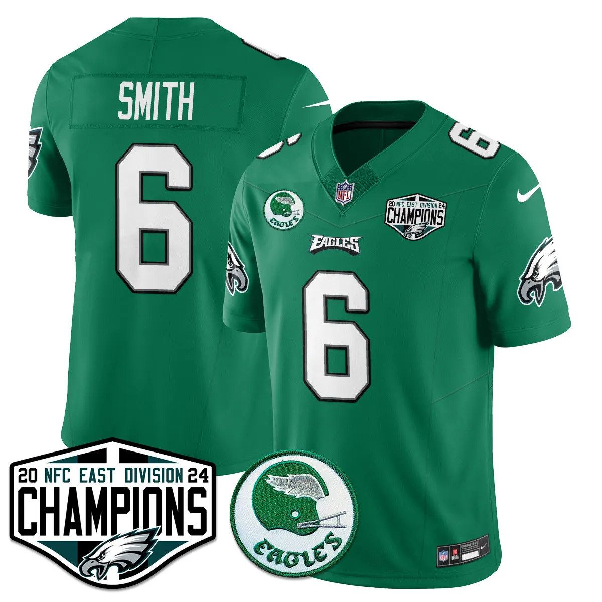Saquon Barkley Philadelphia Eagles Nike 2024 NFC East Division Champions Stitched Jersey - Kelly Green - Image 32