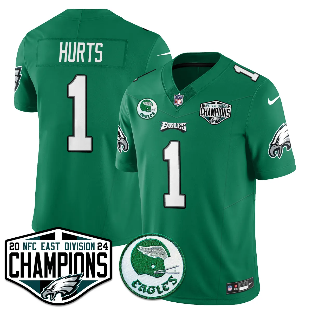 Saquon Barkley Philadelphia Eagles Nike 2024 NFC East Division Champions Stitched Jersey - Kelly Green - Image 30
