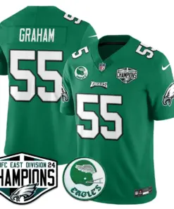 Saquon Barkley Philadelphia Eagles Nike 2024 NFC East Division Champions Stitched Jersey - Kelly Green - Image 29