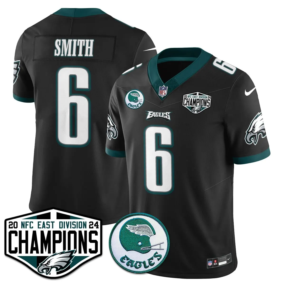 Saquon Barkley Philadelphia Eagles Nike 2024 NFC East Division Champions Stitched Jersey - Kelly Green - Image 39