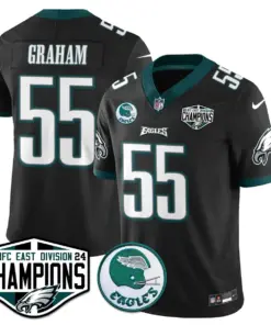 Saquon Barkley Philadelphia Eagles Nike 2024 NFC East Division Champions Stitched Jersey - Kelly Green - Image 35
