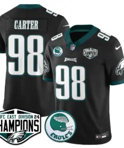 Saquon Barkley Philadelphia Eagles Nike 2024 NFC East Division Champions Stitched Jersey - Kelly Green - Image 40