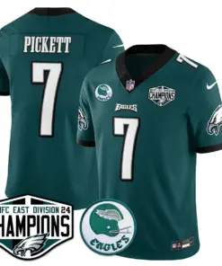 Saquon Barkley Philadelphia Eagles Nike 2024 NFC East Division Champions Stitched Jersey - Kelly Green - Image 45
