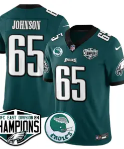 Saquon Barkley Philadelphia Eagles Nike 2024 NFC East Division Champions Stitched Jersey - Kelly Green - Image 47