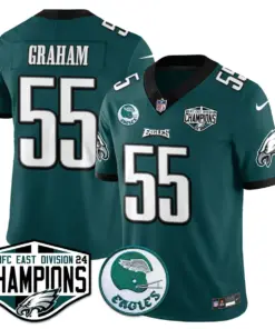 Saquon Barkley Philadelphia Eagles Nike 2024 NFC East Division Champions Stitched Jersey - Kelly Green - Image 44