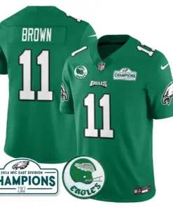 Saquon Barkley Philadelphia Eagles Nike 2024 NFC East Division Champions Stitched Jersey - Black - Image 4