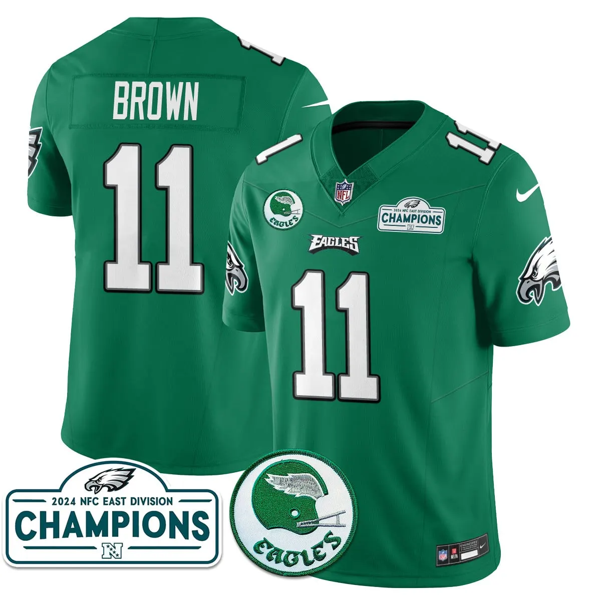Saquon Barkley Philadelphia Eagles Nike 2024 NFC East Division Champions Stitched Jersey - Black - Image 4