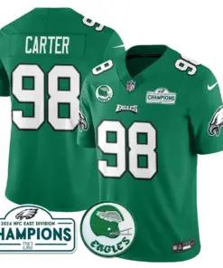 Saquon Barkley Philadelphia Eagles Nike 2024 NFC East Division Champions Stitched Jersey - Black - Image 5