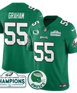 Saquon Barkley Philadelphia Eagles Nike 2024 NFC East Division Champions Stitched Jersey - Black - Image 6