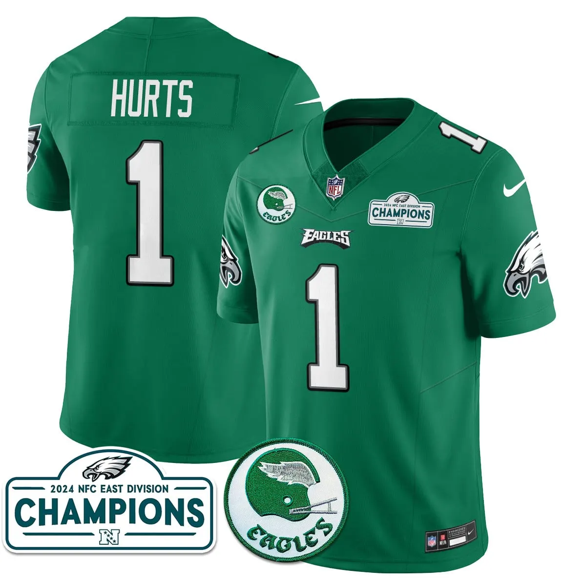 Saquon Barkley Philadelphia Eagles Nike 2024 NFC East Division Champions Stitched Jersey - Black - Image 7