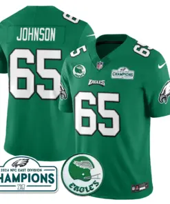 Saquon Barkley Philadelphia Eagles Nike 2024 NFC East Division Champions Stitched Jersey - Black - Image 8