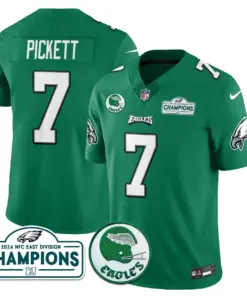 Saquon Barkley Philadelphia Eagles Nike 2024 NFC East Division Champions Stitched Jersey - Black - Image 9
