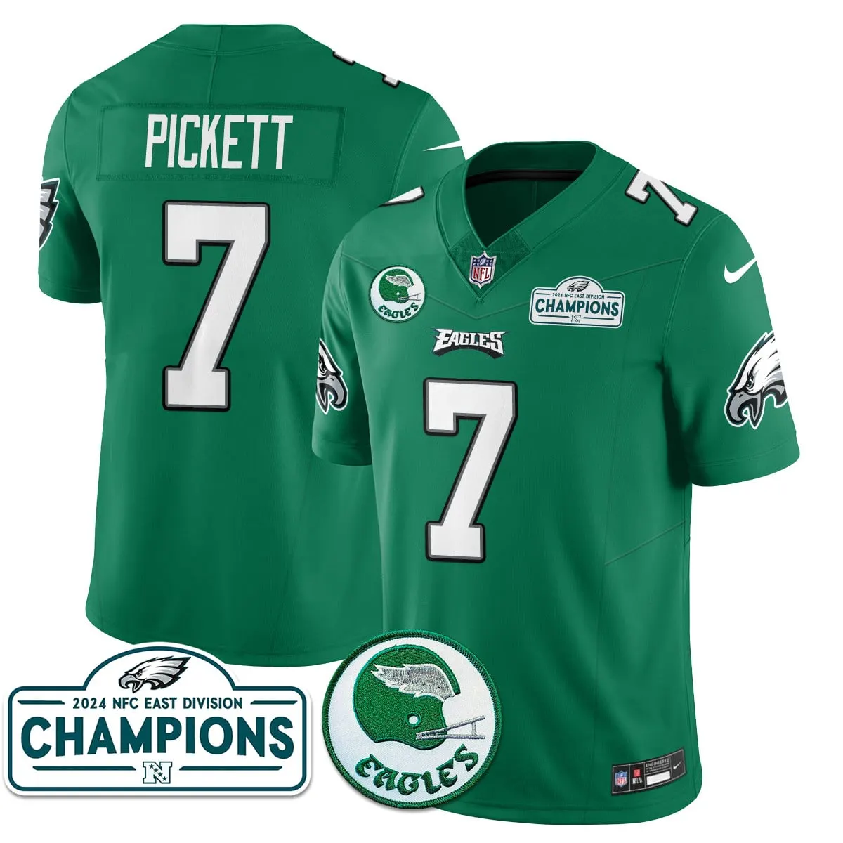 Saquon Barkley Philadelphia Eagles Nike 2024 NFC East Division Champions Stitched Jersey - Black - Image 9