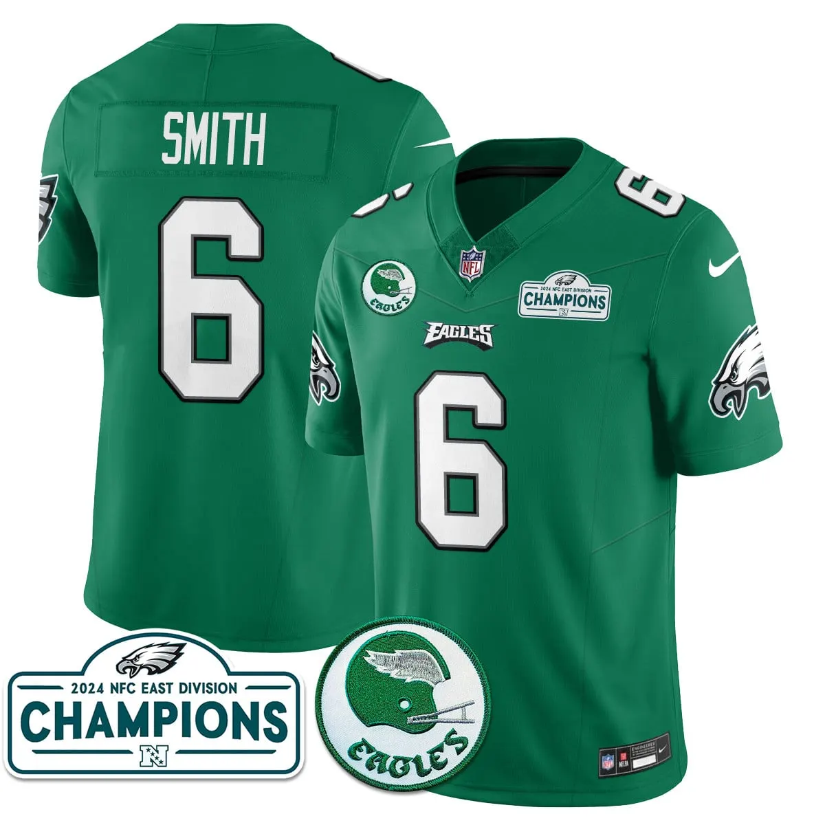 Saquon Barkley Philadelphia Eagles Nike 2024 NFC East Division Champions Stitched Jersey - Black - Image 10