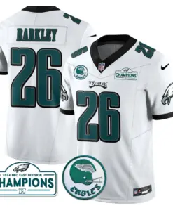 Saquon Barkley Philadelphia Eagles Nike 2024 NFC East Division Champions Stitched Jersey - Black - Image 11
