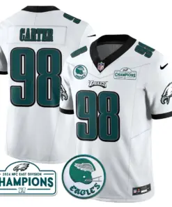 Saquon Barkley Philadelphia Eagles Nike 2024 NFC East Division Champions Stitched Jersey - Black - Image 13