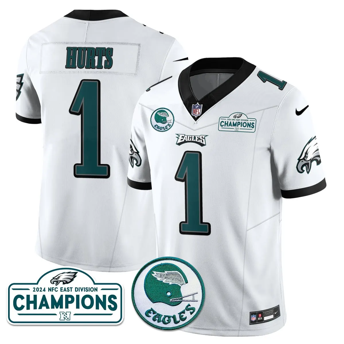 Saquon Barkley Philadelphia Eagles Nike 2024 NFC East Division Champions Stitched Jersey - Black - Image 15