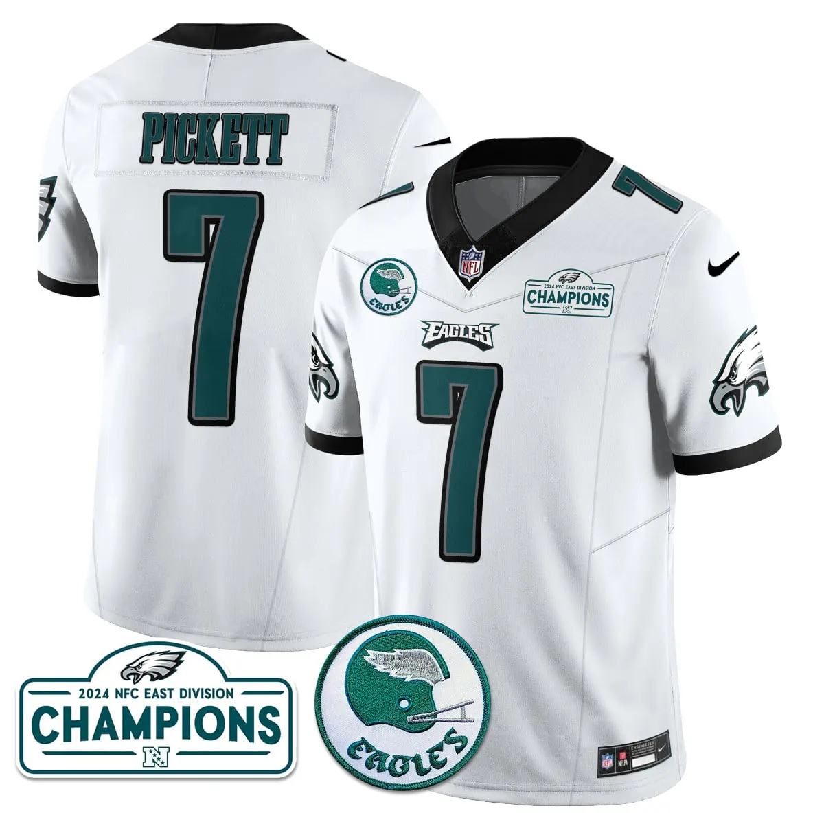 Saquon Barkley Philadelphia Eagles Nike 2024 NFC East Division Champions Stitched Jersey - Black - Image 17