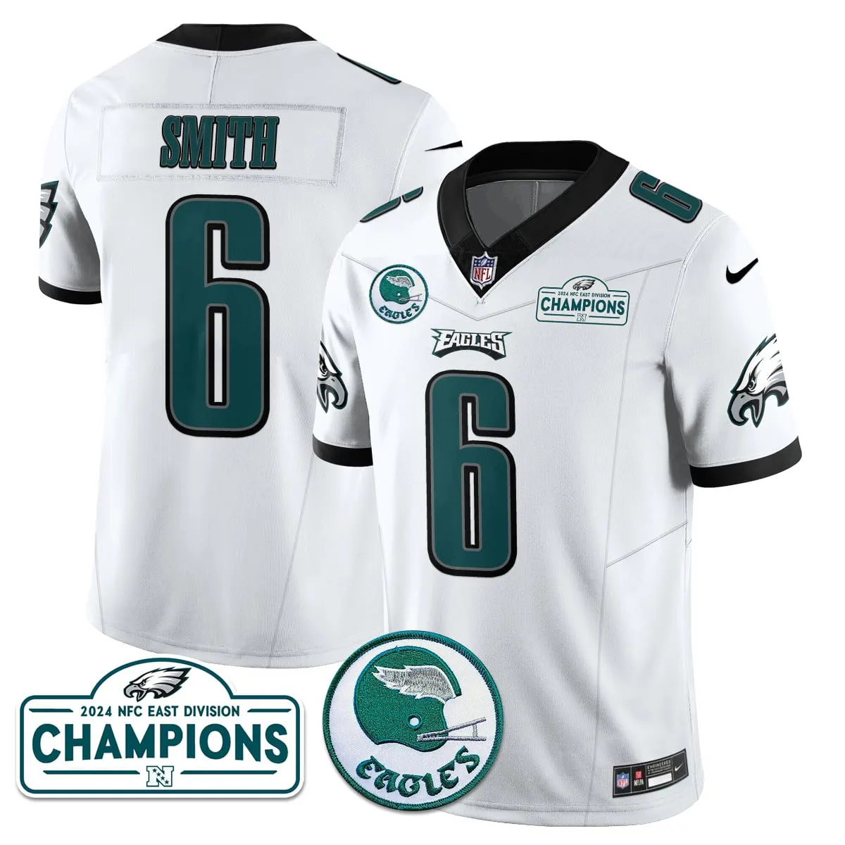 Saquon Barkley Philadelphia Eagles Nike 2024 NFC East Division Champions Stitched Jersey - Black - Image 18