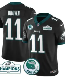 Saquon Barkley Philadelphia Eagles Nike 2024 NFC East Division Champions Stitched Jersey - Black - Image 19