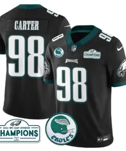 Saquon Barkley Philadelphia Eagles Nike 2024 NFC East Division Champions Stitched Jersey - Black - Image 20