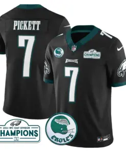 Saquon Barkley Philadelphia Eagles Nike 2024 NFC East Division Champions Stitched Jersey - Black - Image 24