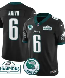 Saquon Barkley Philadelphia Eagles Nike 2024 NFC East Division Champions Stitched Jersey - Black - Image 25
