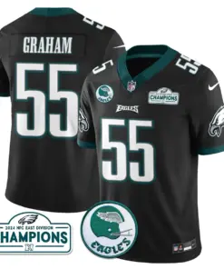 Saquon Barkley Philadelphia Eagles Nike 2024 NFC East Division Champions Stitched Jersey - Black - Image 21