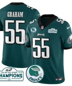 Saquon Barkley Philadelphia Eagles Nike 2024 NFC East Division Champions Stitched Jersey - Black - Image 29