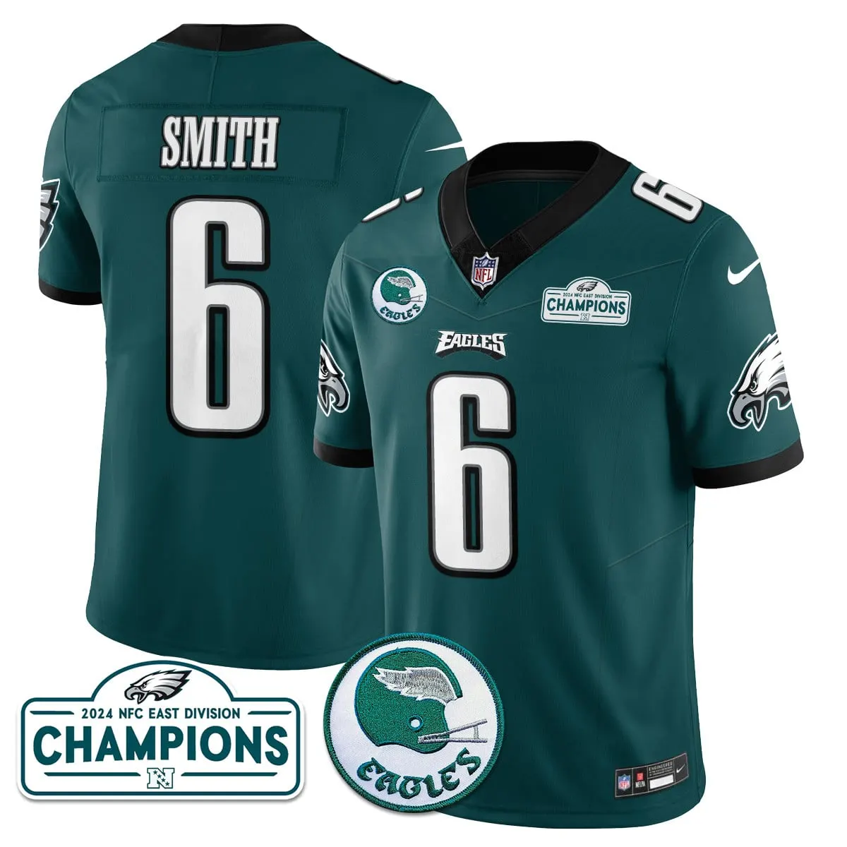 Saquon Barkley Philadelphia Eagles Nike 2024 NFC East Division Champions Stitched Jersey - Black - Image 27