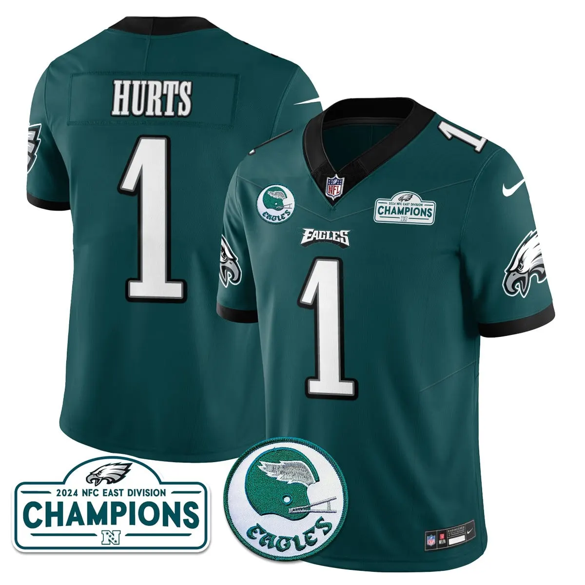Saquon Barkley Philadelphia Eagles Nike 2024 NFC East Division Champions Stitched Jersey - Black - Image 33