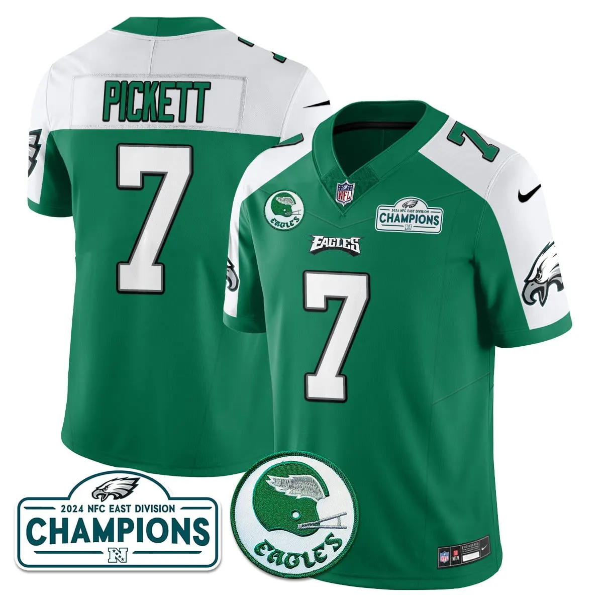 Saquon Barkley Philadelphia Eagles Nike 2024 NFC East Division Champions Stitched Jersey - Black - Image 37