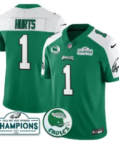 Alternative view of Saquon Barkley Philadelphia Eagles Nike 2024 NFC East Division Champions Stitched Jersey - Black