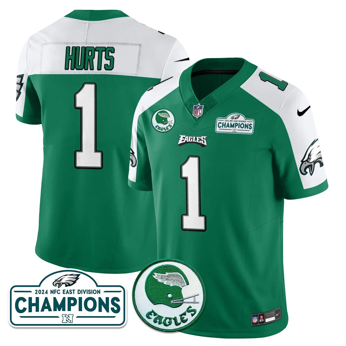 Saquon Barkley Philadelphia Eagles Nike 2024 NFC East Division Champions Stitched Jersey - Black - Image 2