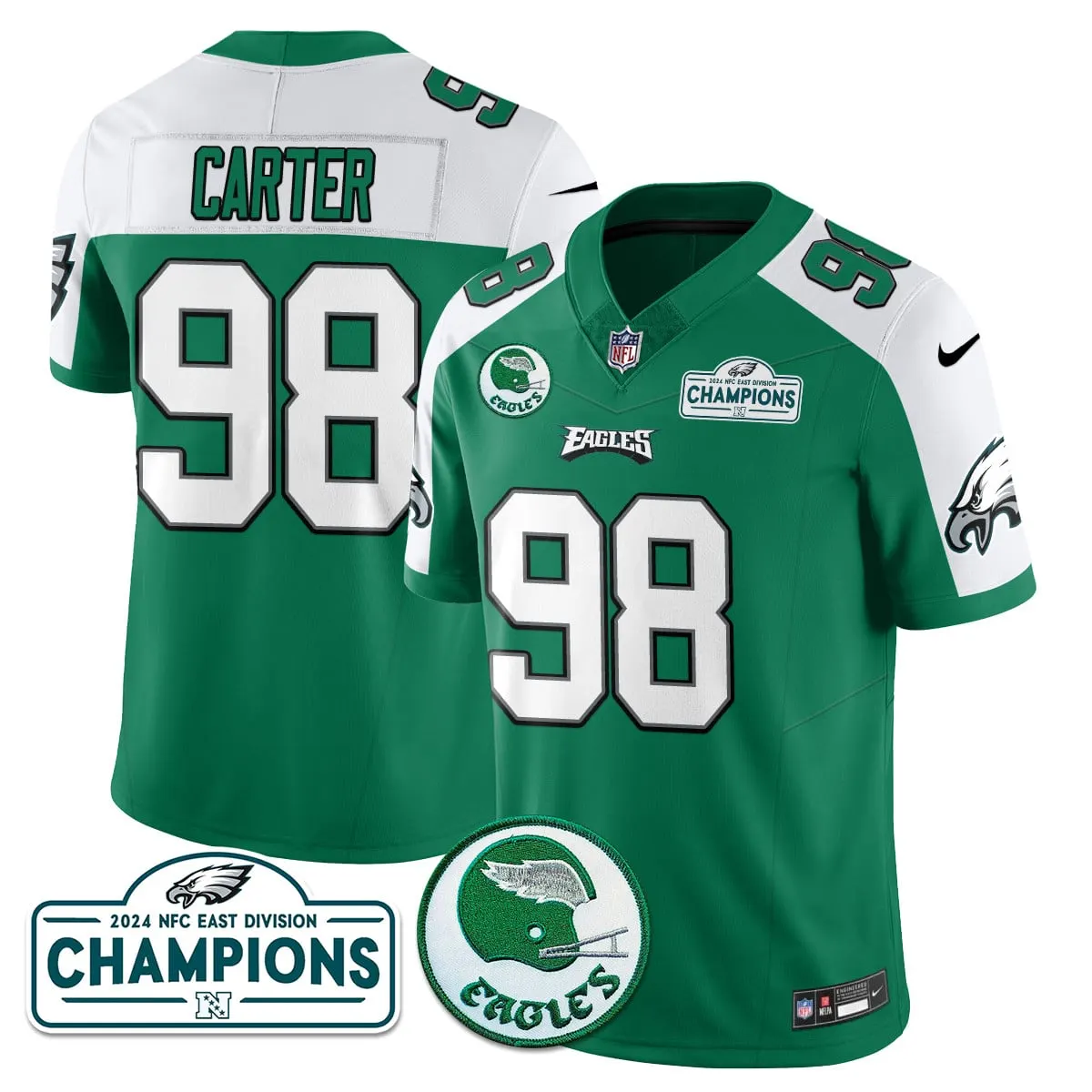 Saquon Barkley Philadelphia Eagles Nike 2024 NFC East Division Champions Stitched Jersey - Black - Image 36