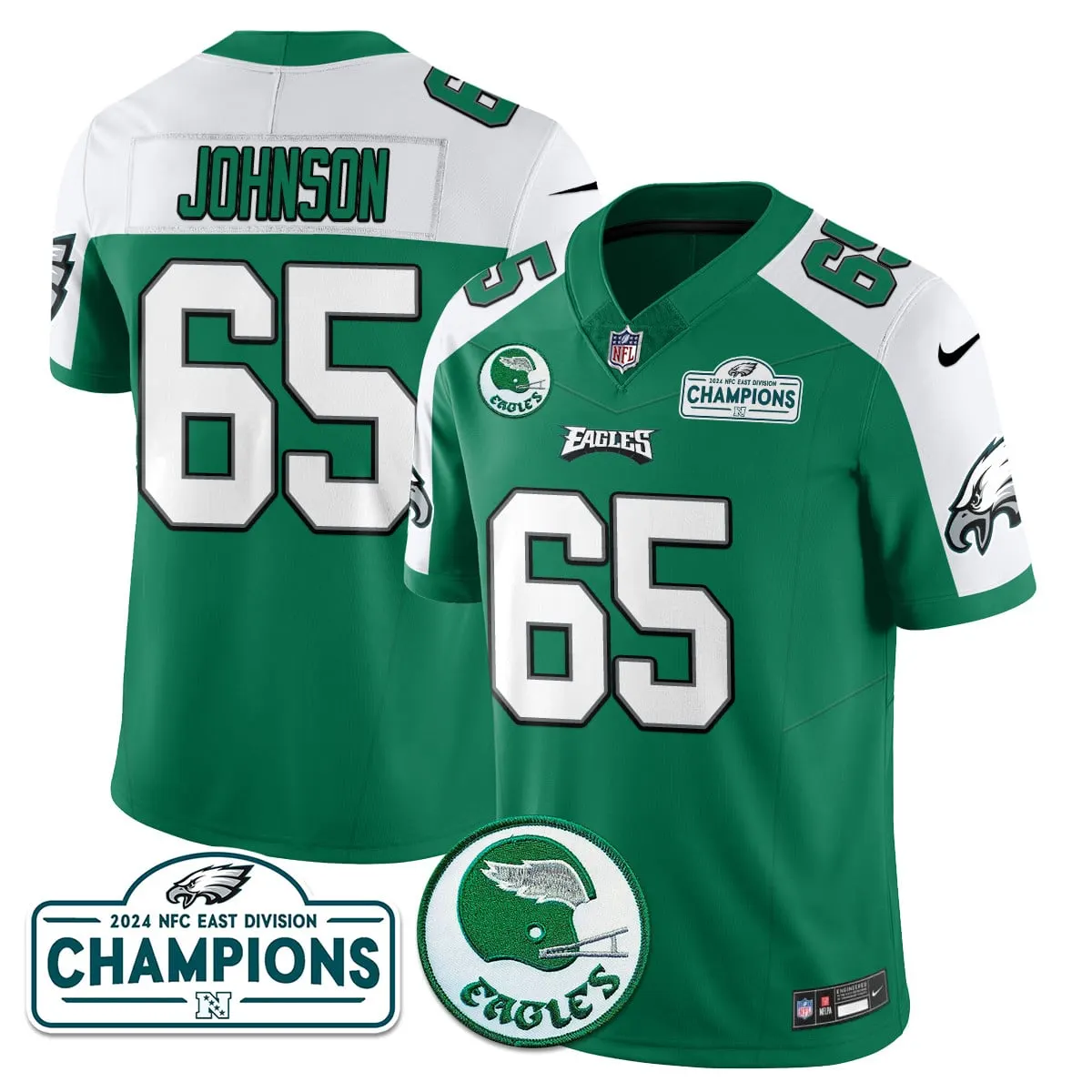 Saquon Barkley Philadelphia Eagles Nike 2024 NFC East Division Champions Stitched Jersey - Black - Image 35
