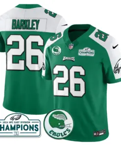 Saquon Barkley Philadelphia Eagles Nike 2024 NFC East Division Champions Stitched Jersey - Black - Image 38